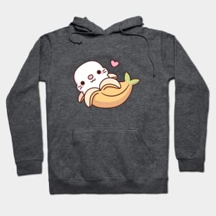 Cute Banana Seal Funny Hoodie